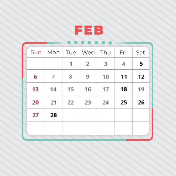 TI CALENDAR 📅 : February